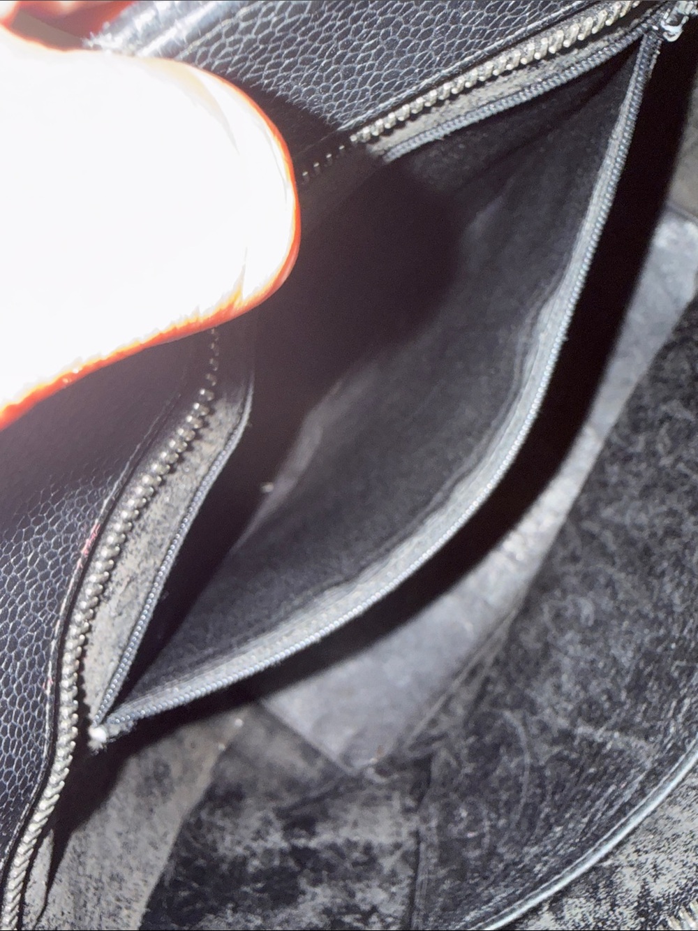 CHANEL Black Quilted Leather Tote with Signature CC Emblem - Picture 12 of 17